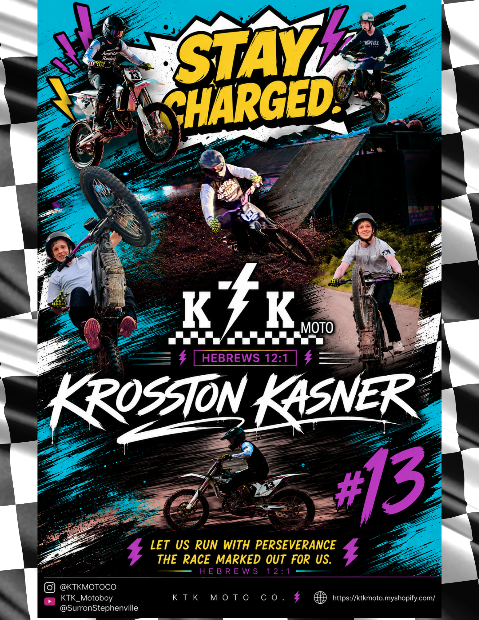 🏁 Krosston Kasner Limited Edition Autographed Poster