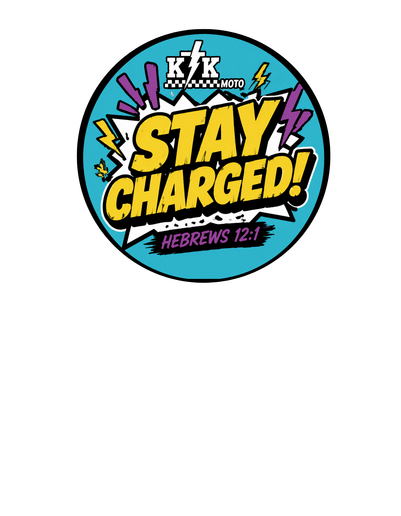 ⚡ KTK Moto Co. "Stay Charged" Sticker